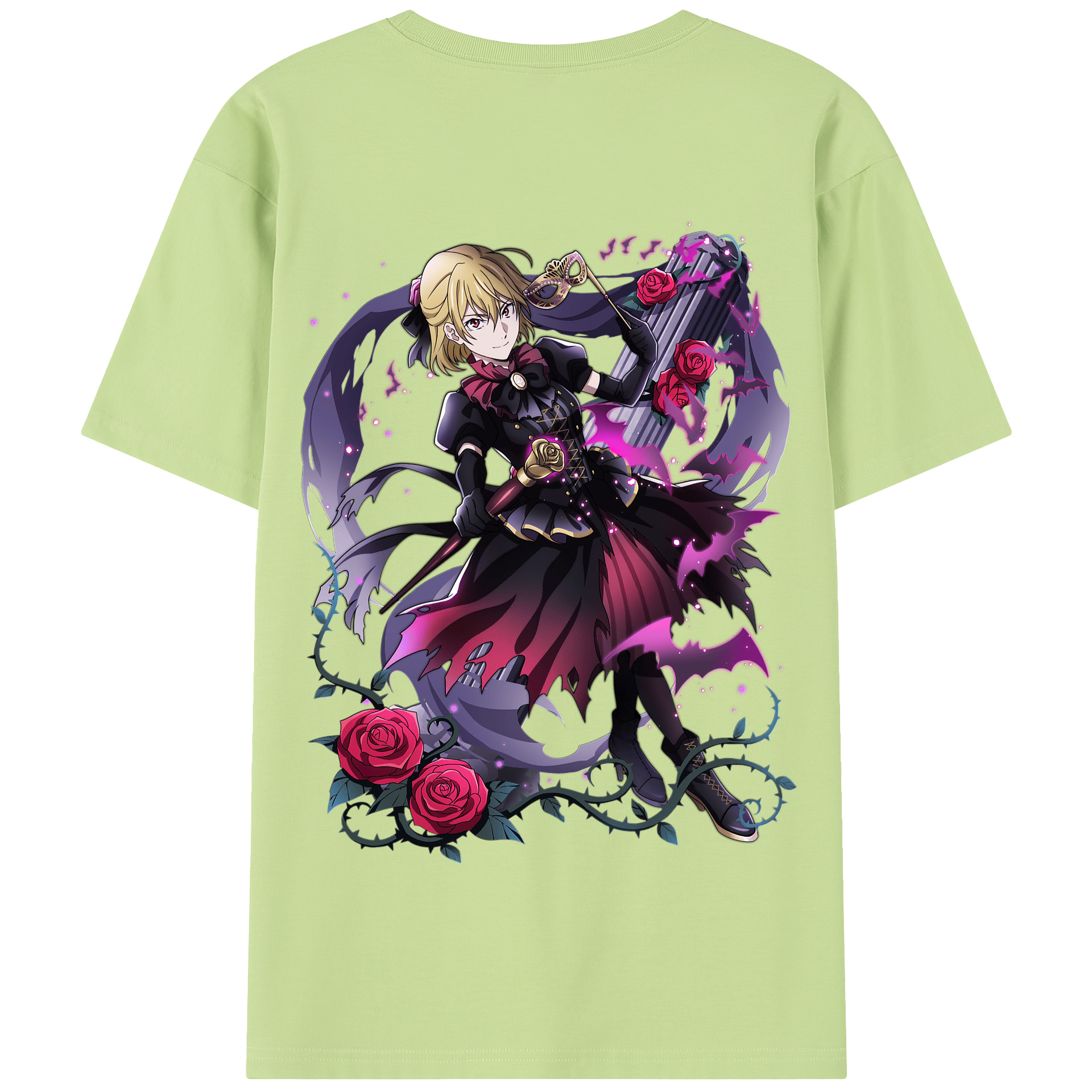 （画像用） 文豪ストレイドッグス Bungo Stray Dogs 綿100％半袖Tシャツ（背面プリント）